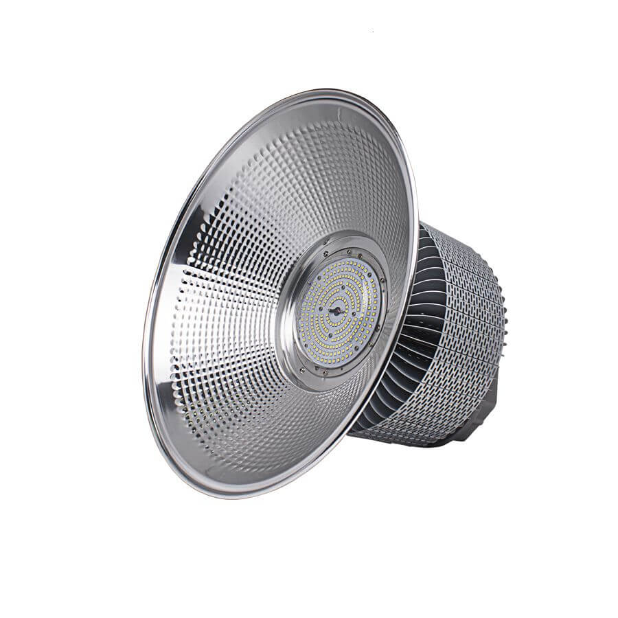 LED Hallenstrahler AML® HB-120 D - dimmbar, 14.400lm, 120W, 4.000K, IP54, 5 Jahre Garantie 6 Design LED Hallenstrahler AML-HB aus seitlicher Perspektive.
