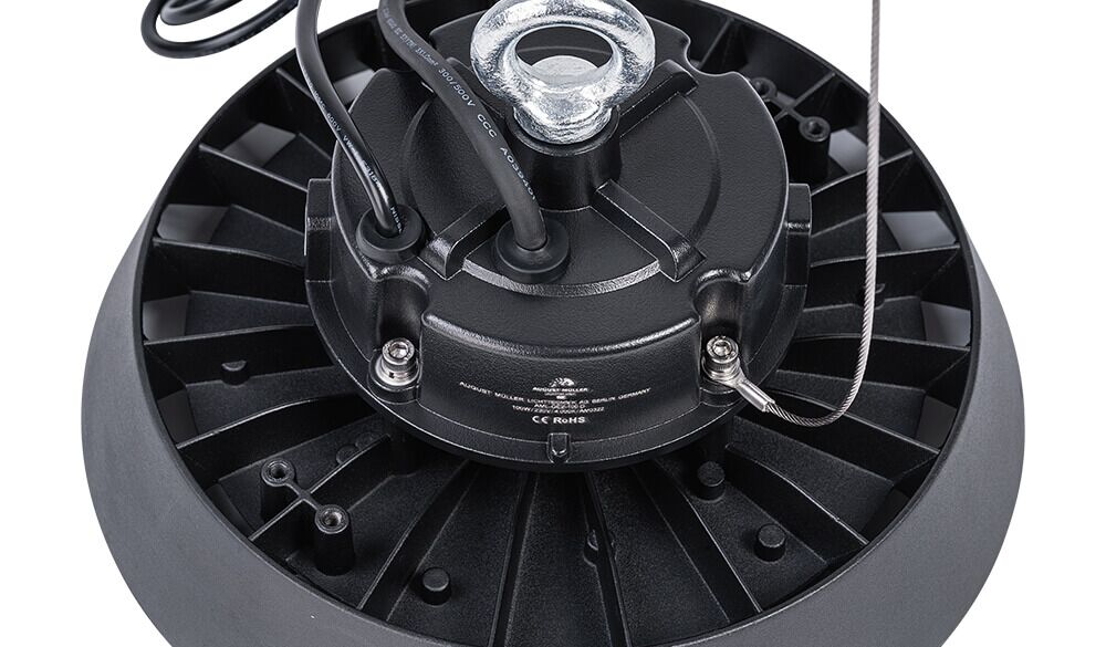Obere Ansicht des LED Hallenstrahlers AML-GE2 mit 100 Watt
