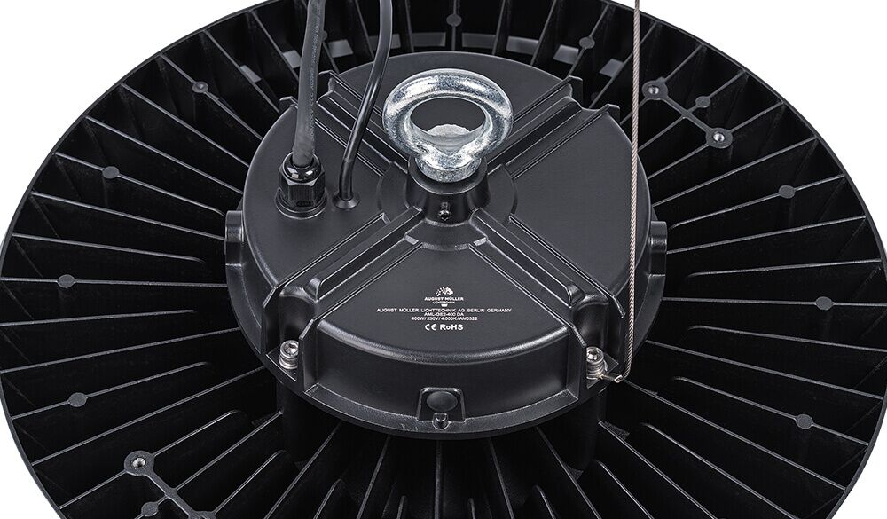 LED Hallenstrahler AML-GE2 mit 400W, von oben gesehen